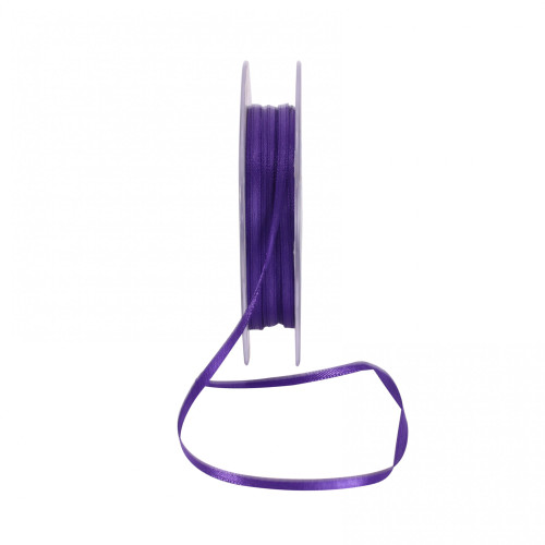 3mm Satin Double Faced Ribbon - Purple (Dark)