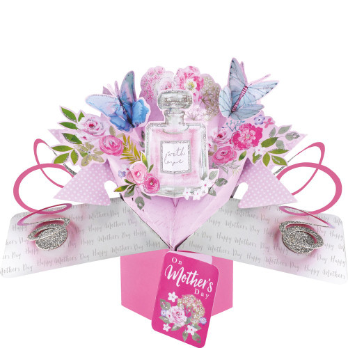 3D Pop Up Card by Second Nature - Mother's Day Perfume Bottle