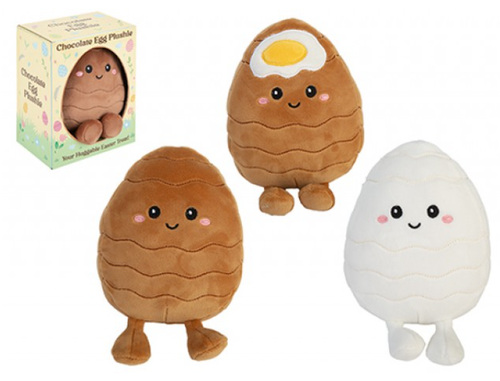 Soft Toy - Easter Egg Plushie (14cm) )(Assorted Designs)