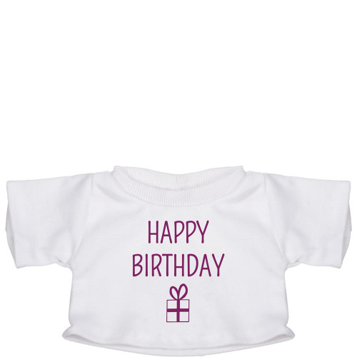 Mini Teddy Bear T-Shirt - Suki Gifts 'Happy Birthday' Design
