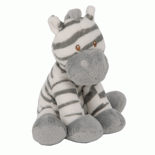 Soft Toy - Suki Gifts Baby Zooma Zebra Grey Rattle