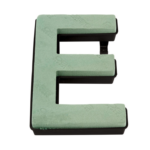 "E" OASIS® NAYLORBASE® Eco-Base Quick Clip Floral Foam Tribute Letters