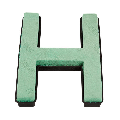 "H" OASIS® NAYLORBASE® Eco-Base Quick Clip Floral Foam Tribute Letters