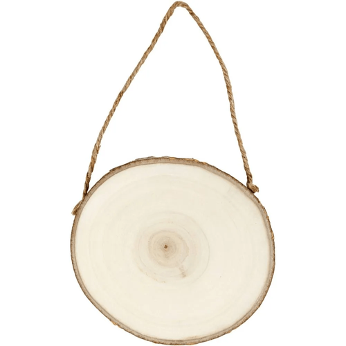 Round Wooden Door Sign
