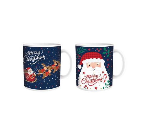 Merry Christmas Santa Mug (Assorted Designs)