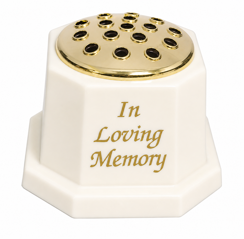 White Memorial Vase (15cm)