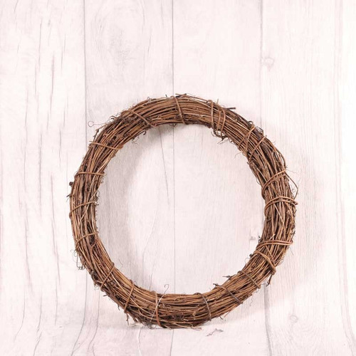 25cm (10") Wreath Ring - Natural Vine