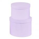 Hat Boxes - Plain Lilac (Set)