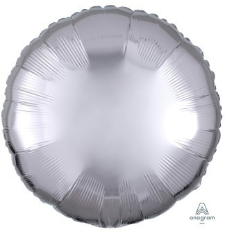 Foil Balloon - Plain Silver Circle (18"/45cm)