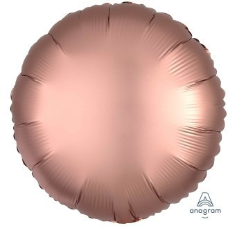 Foil Balloon - Plain Rose Gold / Copper Circle (Sateen)