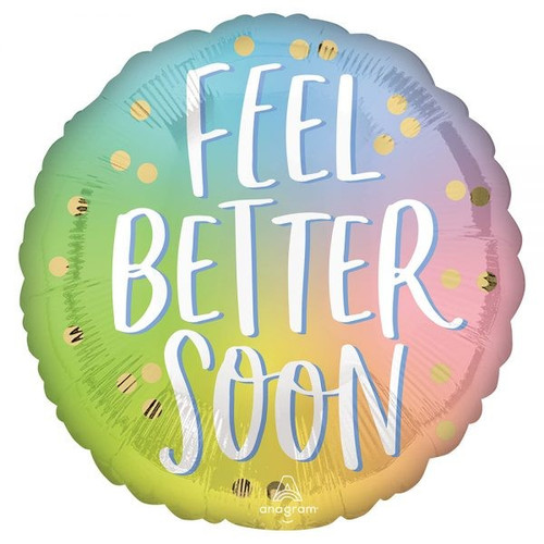 Foil Helium Balloon - Feel Better Soon Ombre