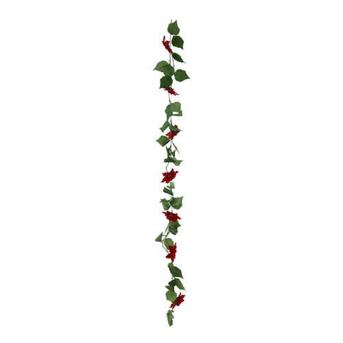 Red Poinsettia Garland (180cm)