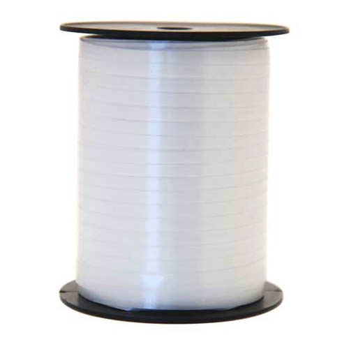 5mm Poly Curling Ribbon Tie - White