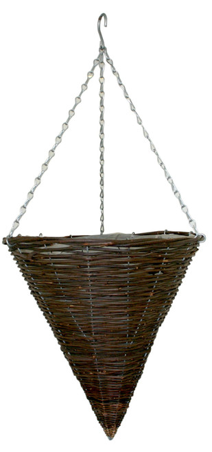 Rattan Cone Hanging Basket (14 inch)