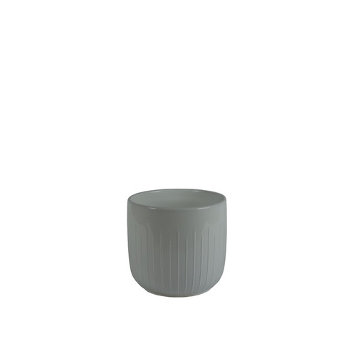 Glossy White Hortus Riga Pot (14.5 x 13cm)
