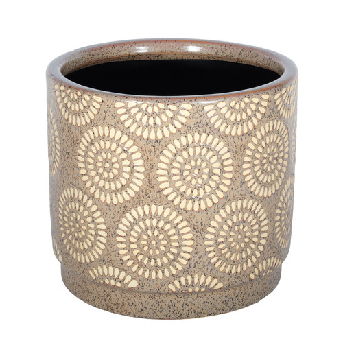 Brown Hortus Hamilton Linea Pot (20 x 18.5cm)