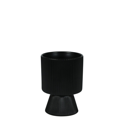Matt Black Hortus Oslo Pot (11.5x16cm)
