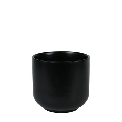 Hortus Havana Matt Black Ceramic Pot (15cm)