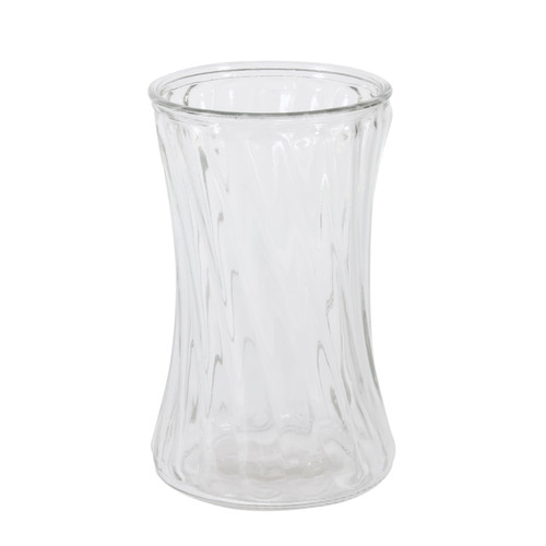 Hand Tie Glass Vase - Valencia - Clear (16.5cm)