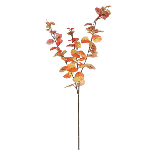 Orange Autumn Eucalyptus Spray - Artificial Flowers Collection