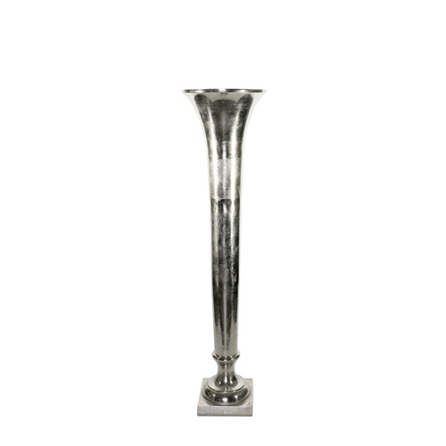 Silver Poseidon Trumpet Vase (117 x 29cm)