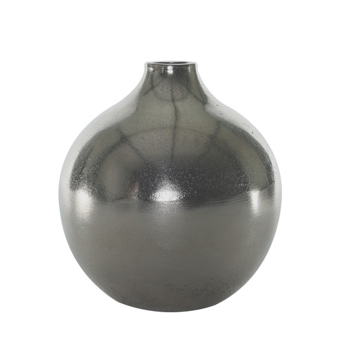 Silver Poseidon Ball Vase (21 x 19.5cm)