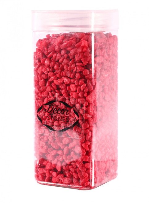 Red Pebbles in Square Jar (750gr)
