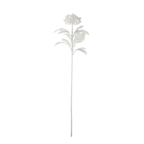White Mini Grapefruit Leaf with Berries Stem (61cm)