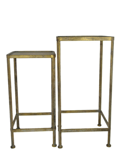 Gold Creation Square Side Tables (Set of 2)