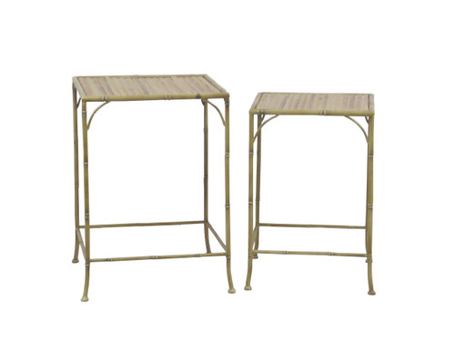Creation Faux Bamboo Table Set (H56 & H51cm)