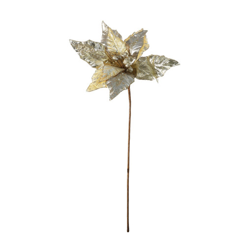Champagne Poinsettia Head (53cm)