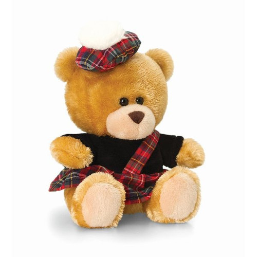 Keel Toys Pipp Scottish Piper Bear Soft Plush Souvenir (14cm) 