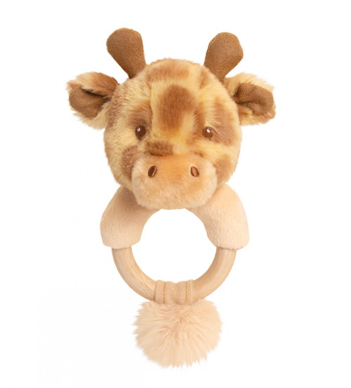  Keeleco Huggy Giraffe Ring Rattle (14cm)