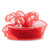 30mm Wired Edge Plain Organza Ribbon - Red