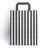 Black Candy Stripe Paper Carrier Bags (25 pk)