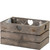 Home Sweet Home Wooden Crate Keepsake Box Planter - Natural