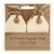Cream Luggage Tags x10 (7.5cm x 4.5 cm)