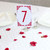 Red Vintage Table Numbers