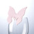 Baby Pink Butterfly Place Cards (80mm)