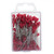 5cm Heart Head Pins Red x 80