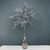 Pewter Glitter mini leaf spray 