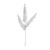 Silver Metallic Fern Stem Spray (x3 Leaves)