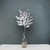 Silver Glitter Bay Leaf Spray 