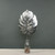 Silver Metallic Monstera leaf (Medium)  