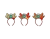 Glitter Antler Headband with Bow (Assorted Designs)
