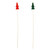 Red/Green Wooden Trees on 50cm Stick (Pack of 12)