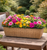 Brown Rattan Effect Trough Planter (59cm)