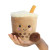 Soft Toy - Aurora Milky Tea Boba Palm Pal