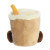 Soft Toy - Aurora Milky Tea Boba Palm Pal