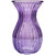 Fluted Flare Top Glass Vase - Harper - Purple (14cm)